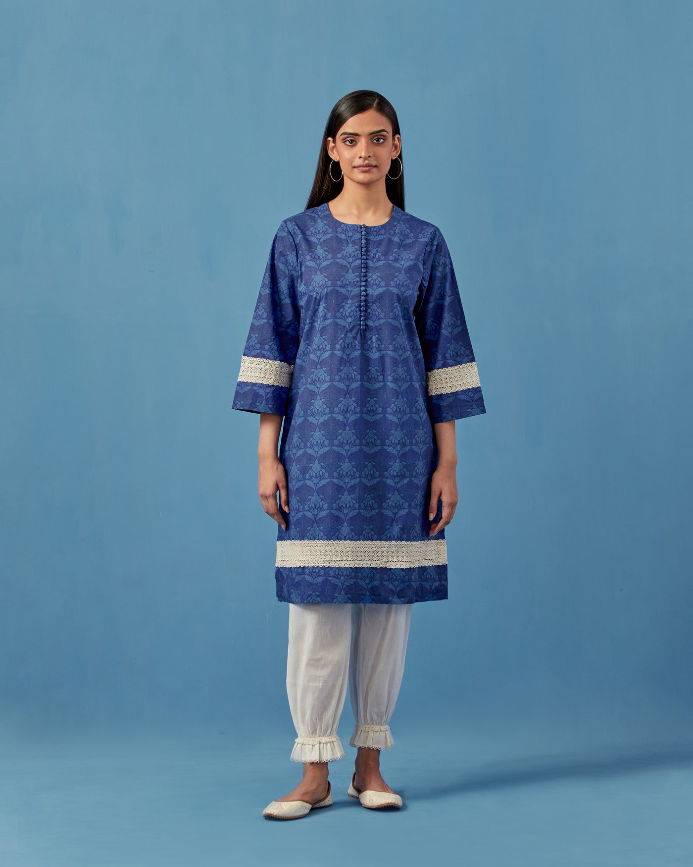 Barkha Kurta Set (Blue)