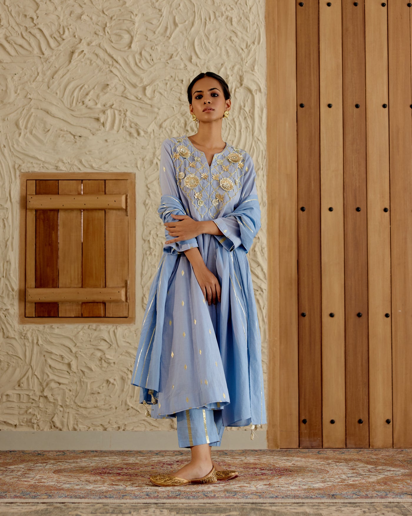 Vasundhara Set (Powder Blue)