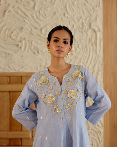 Vasundhara Set (Powder Blue)