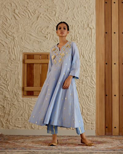 Vasundhara Set (Powder Blue)