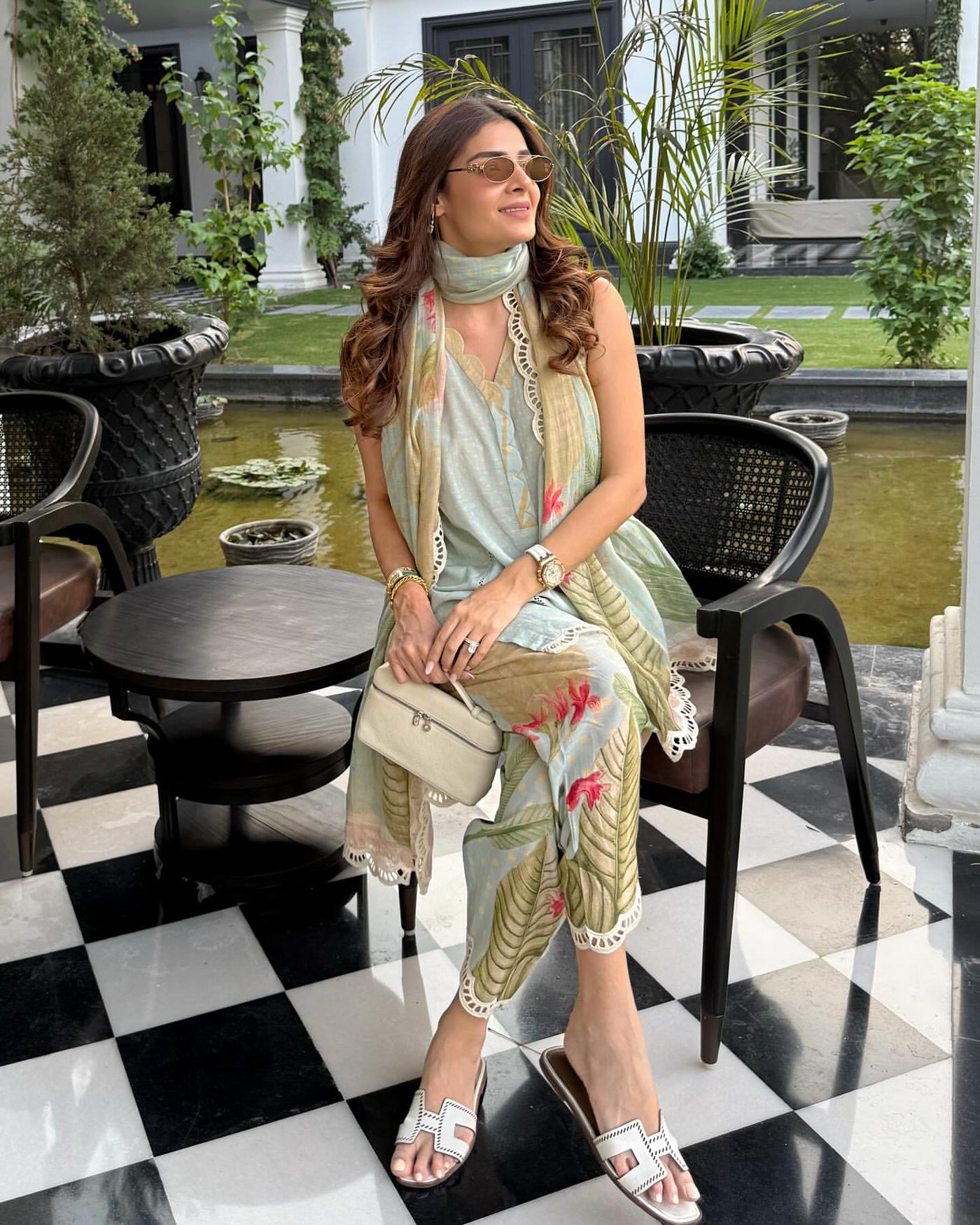 Myrrh Kurta Set (Sky)