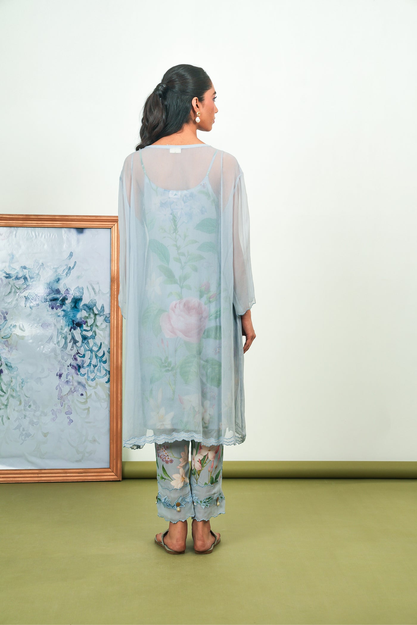 Holly Chiffon Phiran Set