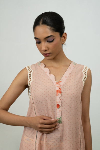 Myrrh Kurta Set (Pink)