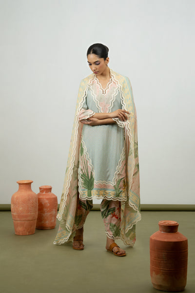 Juniper Kurta Set (Sky)