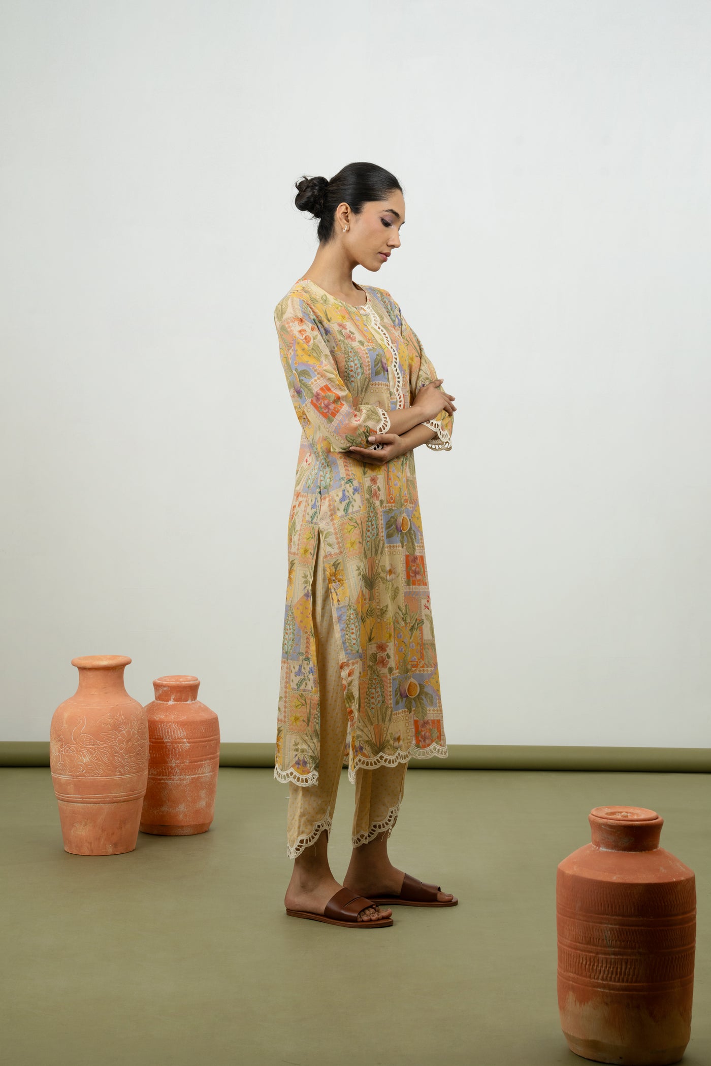 Athel Kurta Set (Lemon)