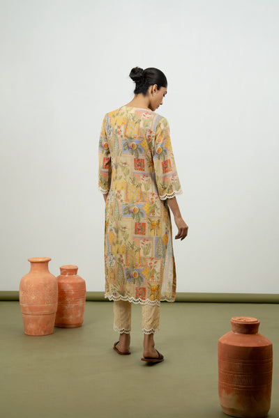 Athel Kurta Set (Lemon)