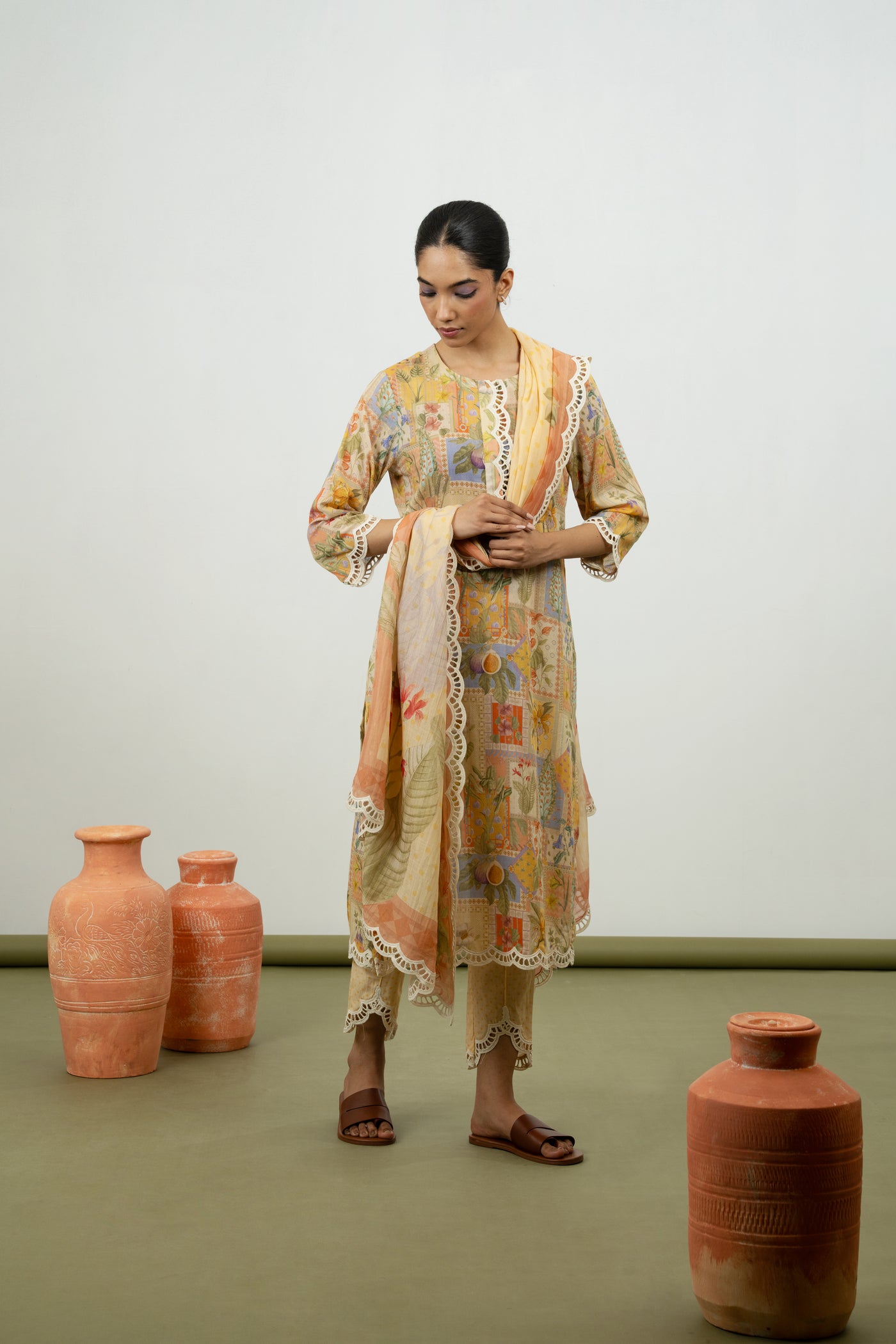 Athel Kurta Set (Lemon)