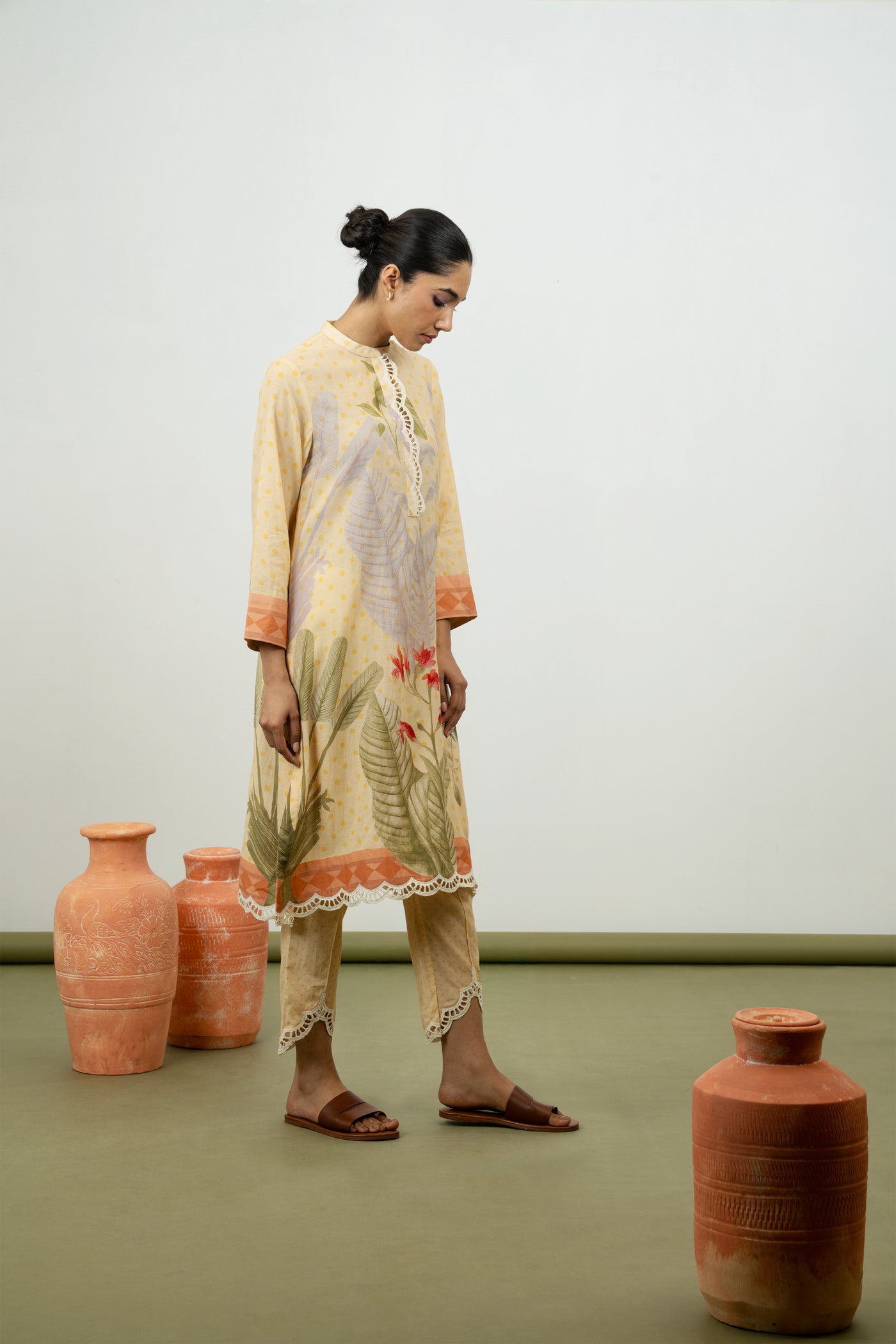 Cypress Kurta Set (Lemon)