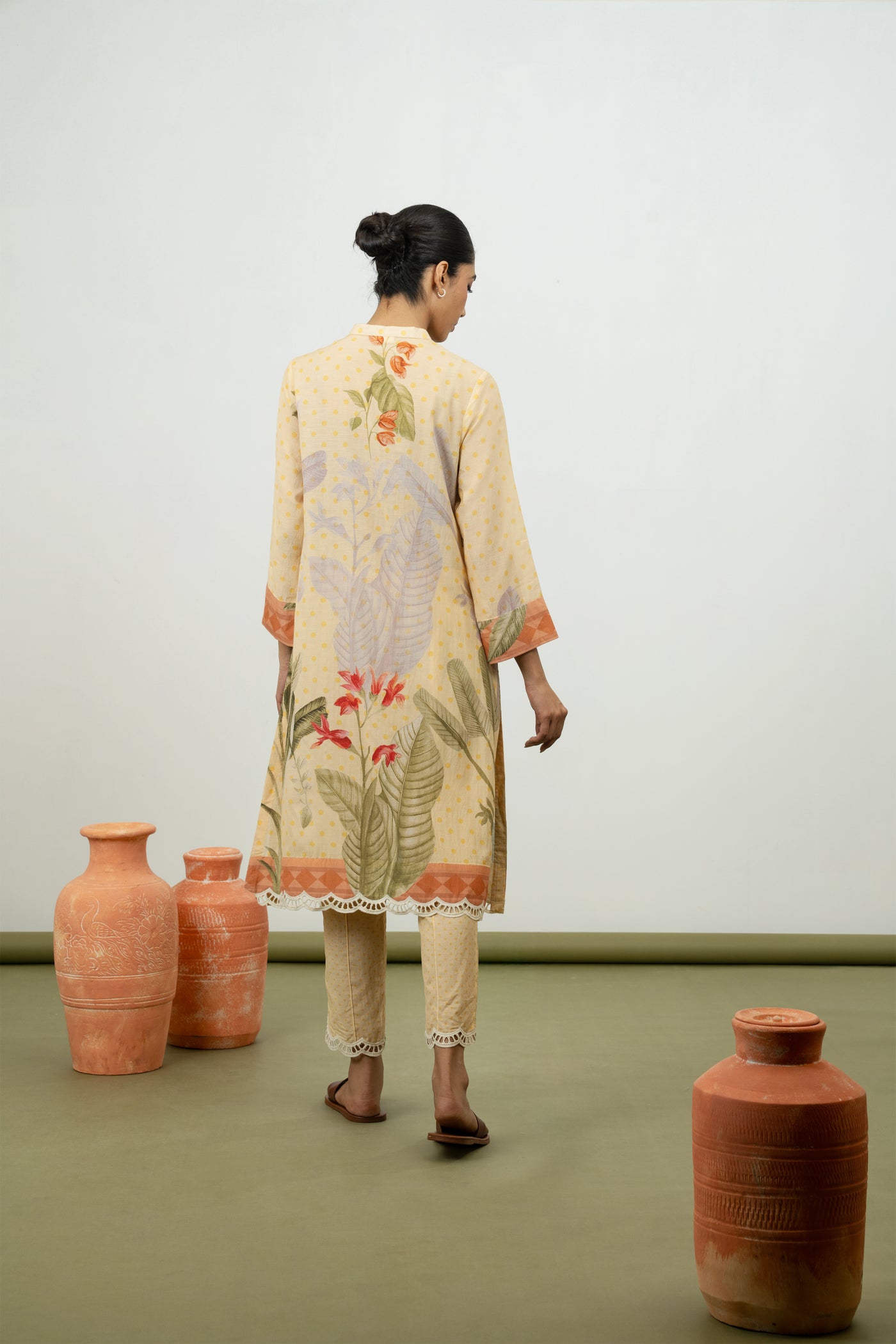 Cypress Kurta Set (Lemon)