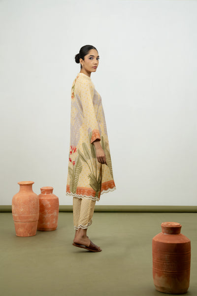 Cypress Kurta Set (Lemon)