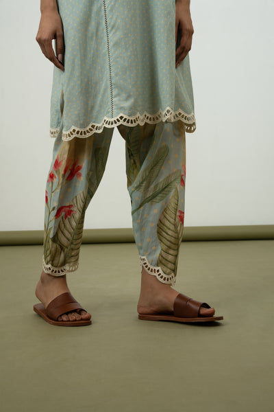 Myrrh Kurta Set (Sky)