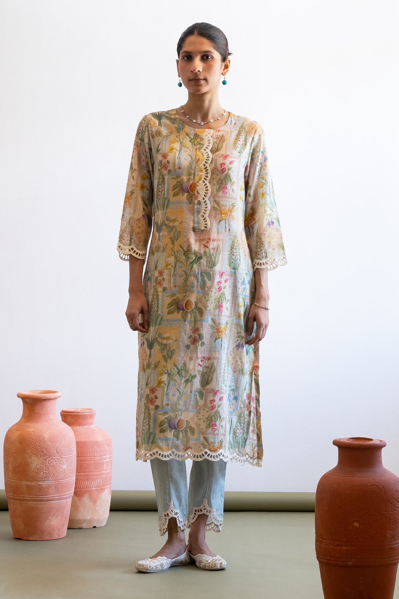 Athel Kurta Set (Sky)
