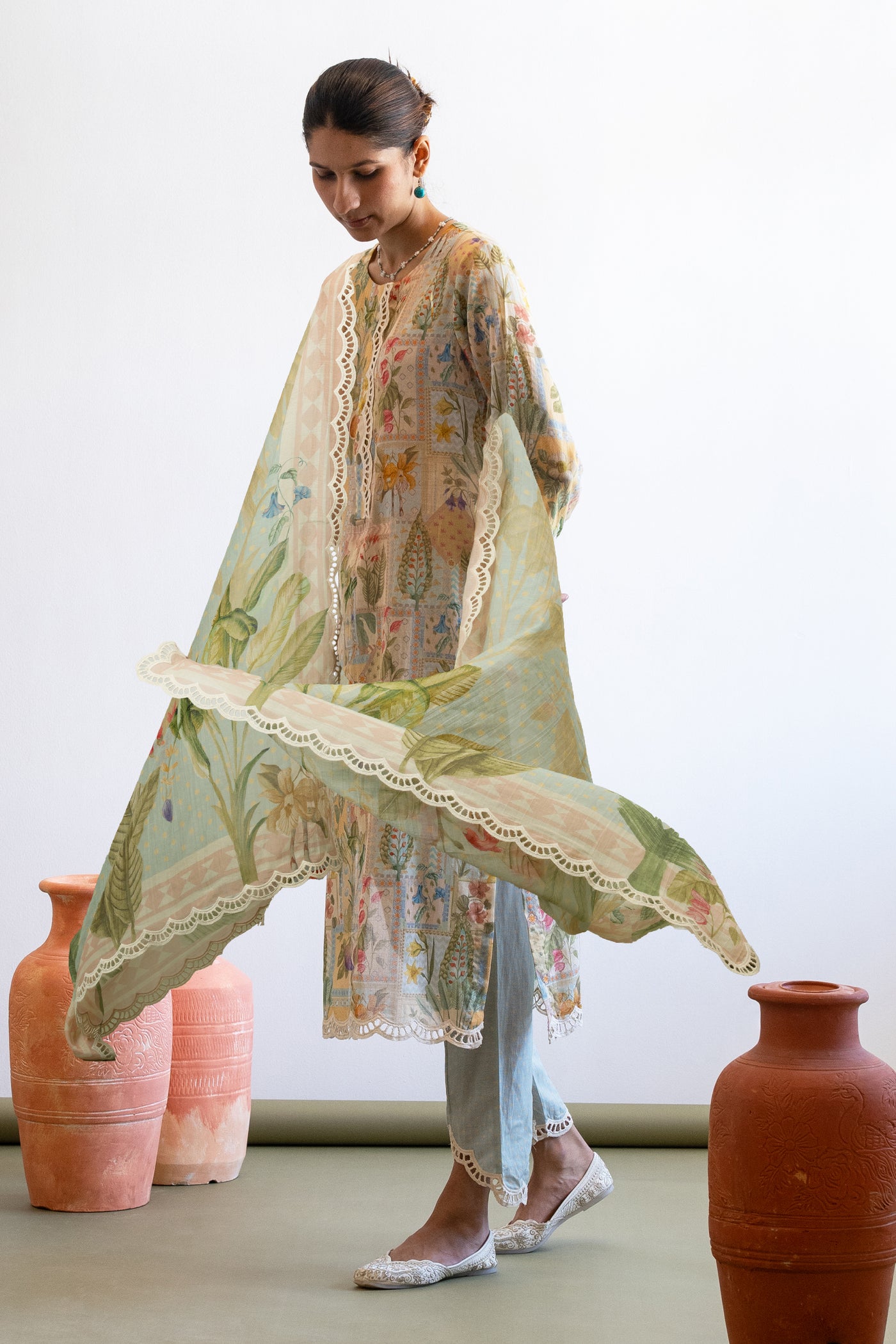 Athel Kurta Set (Sky)