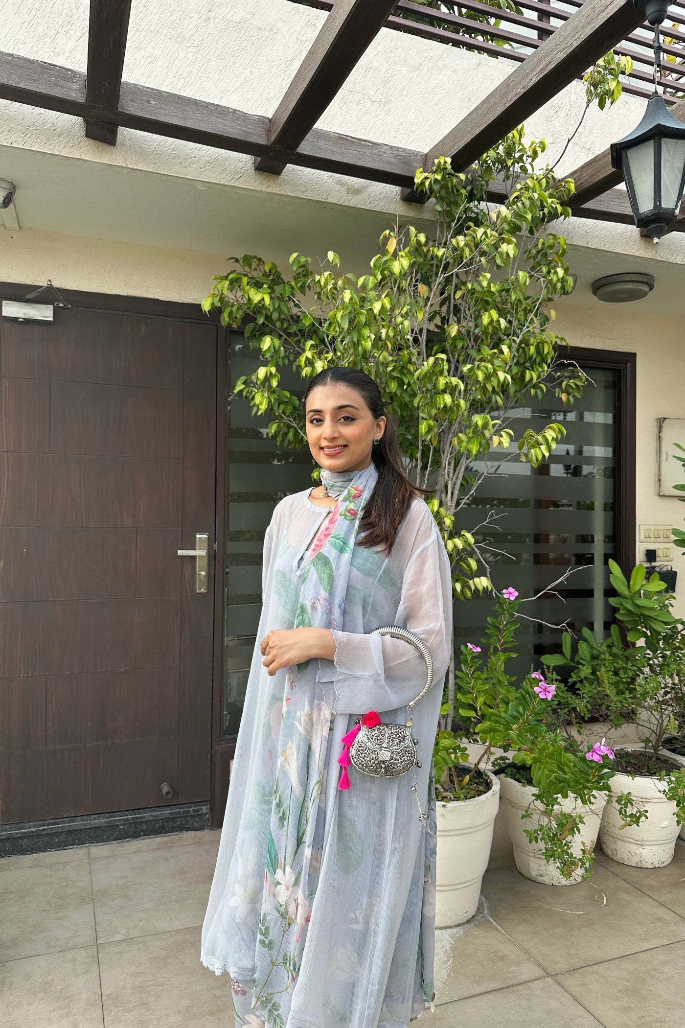 Holly Chiffon Phiran Set