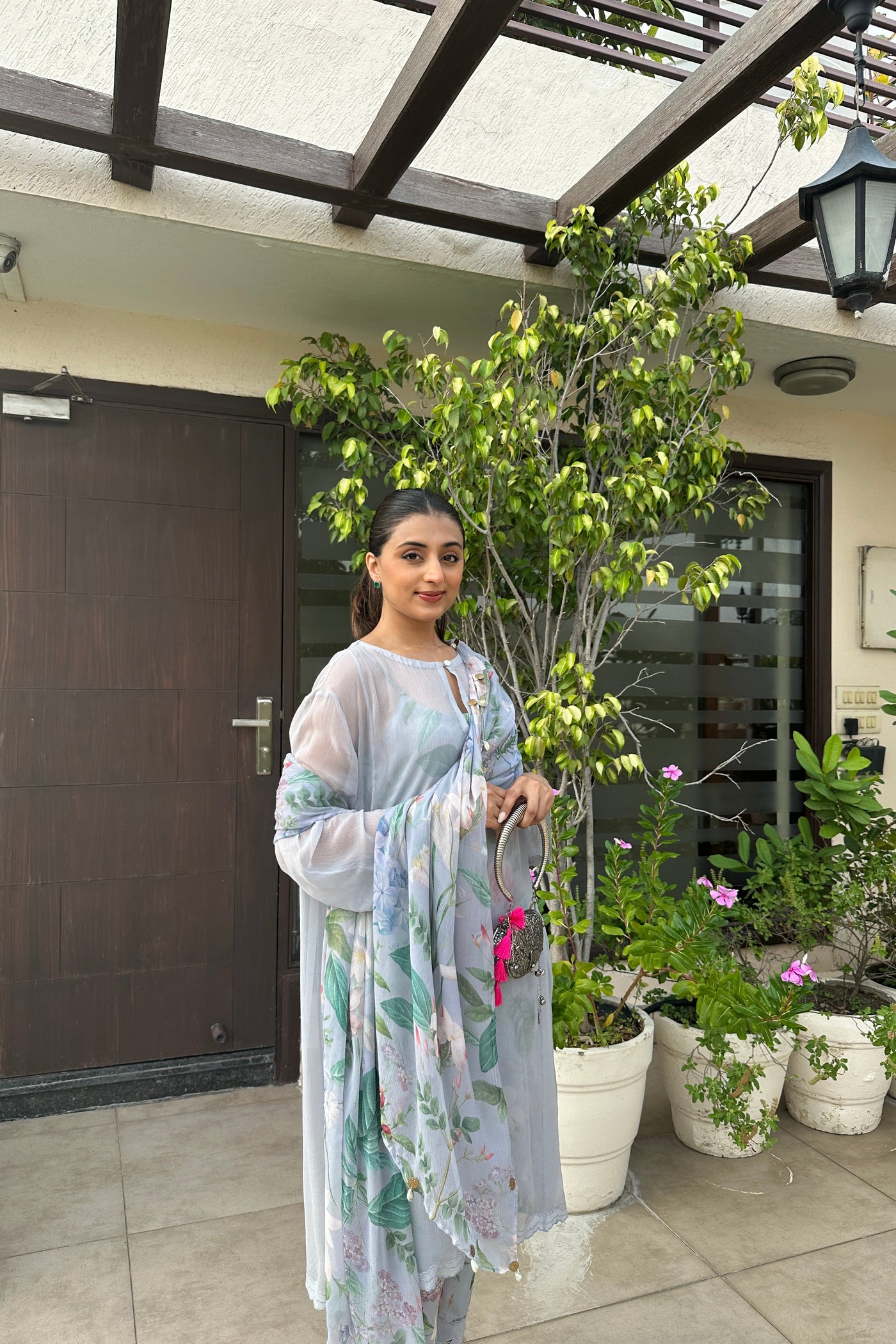 Holly Chiffon Phiran Set