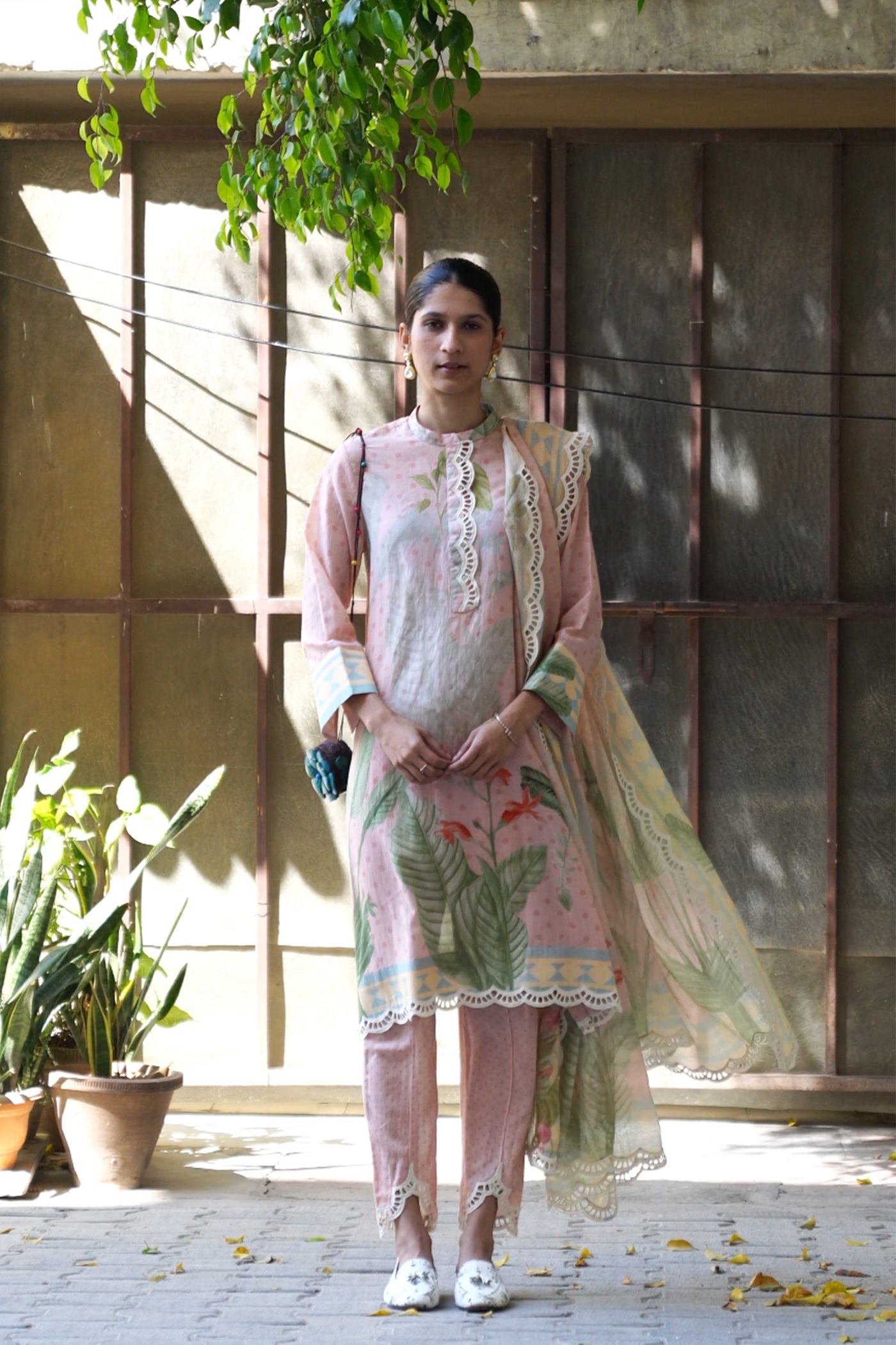 Cypress Kurta Set (Pink)