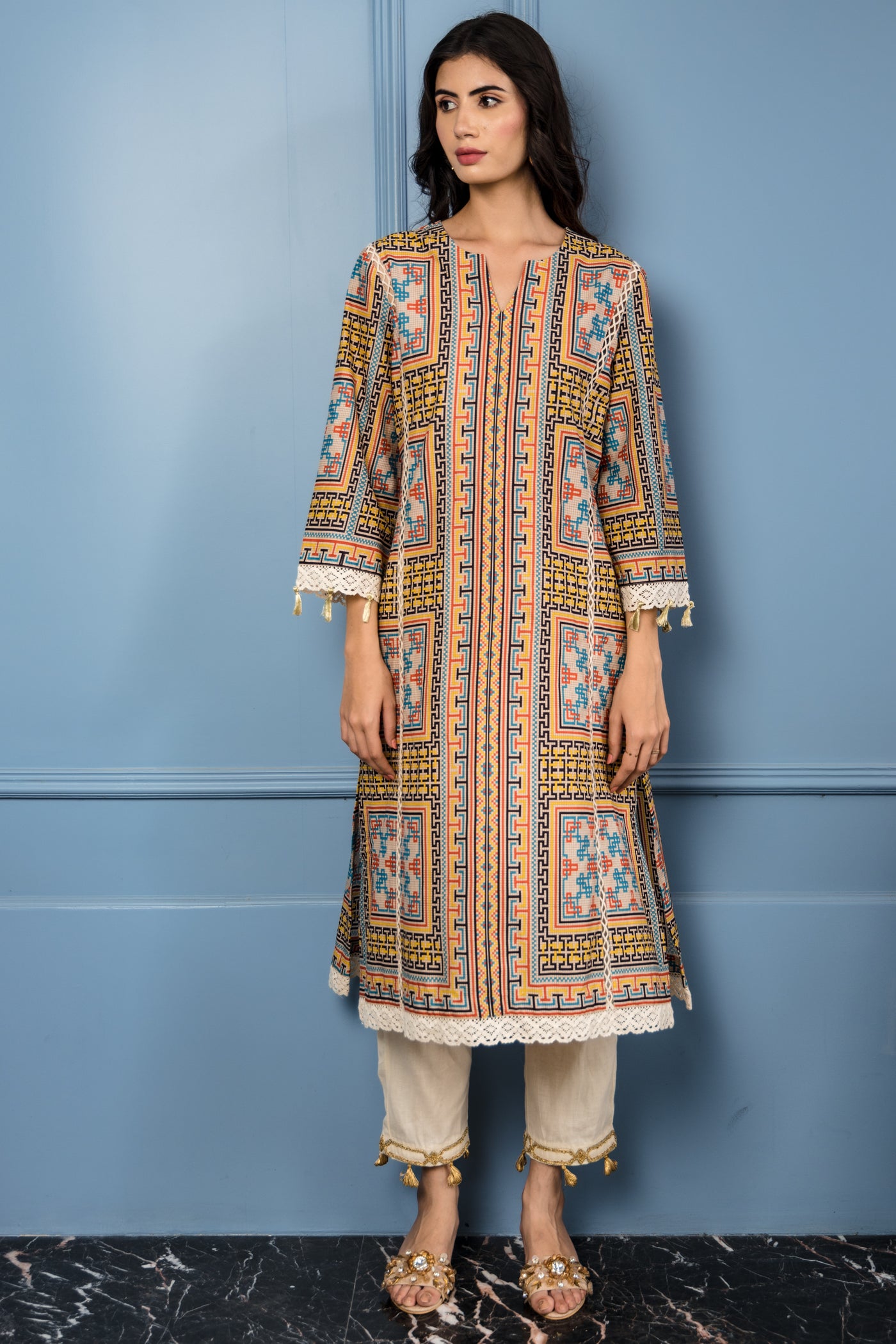 Sunset on the Beach Kurta Set