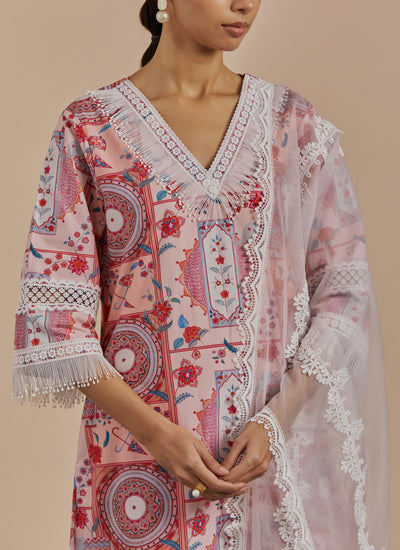 Reva Tassel Kurta (Pink)