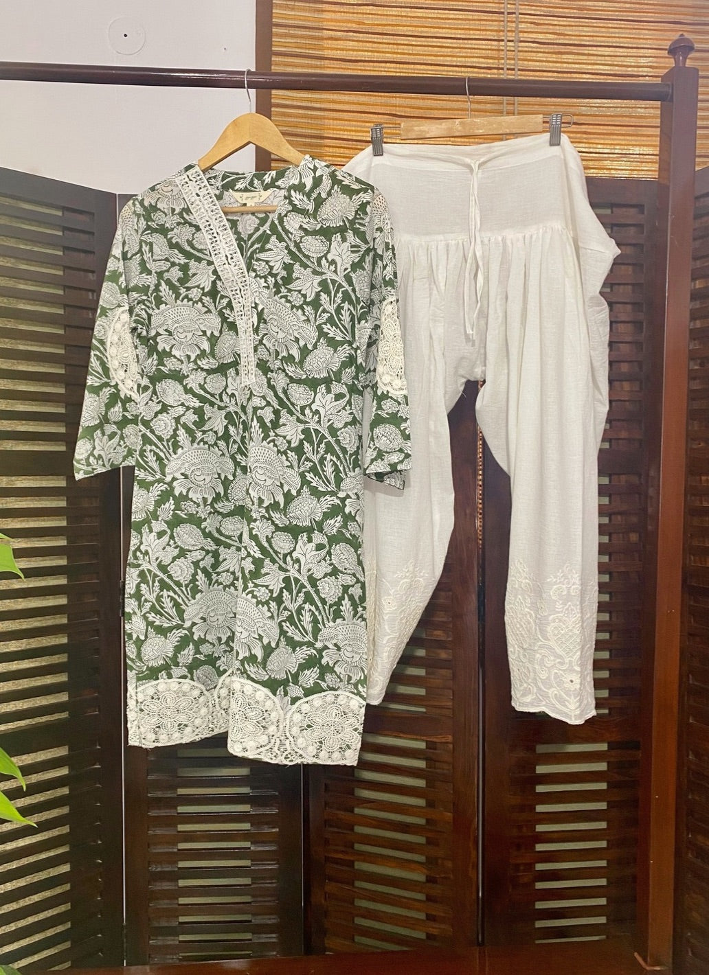 Lace Patch Set Green