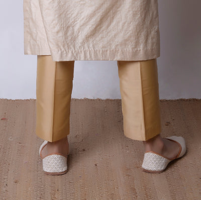 Gold Silk Modal Pants