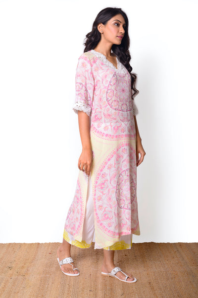 Mandala Pink Kurta Set