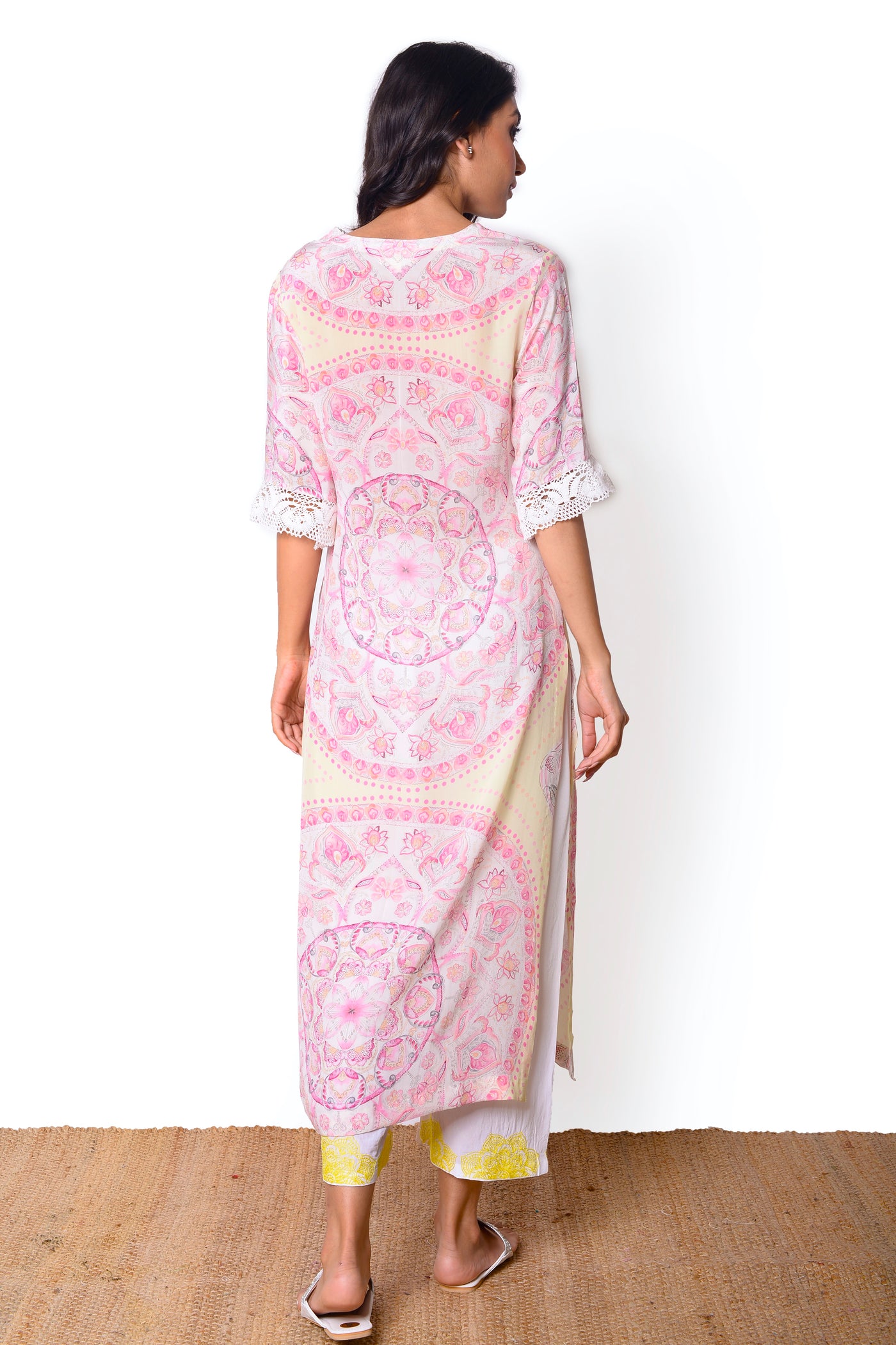 Mandala Pink Kurta Set