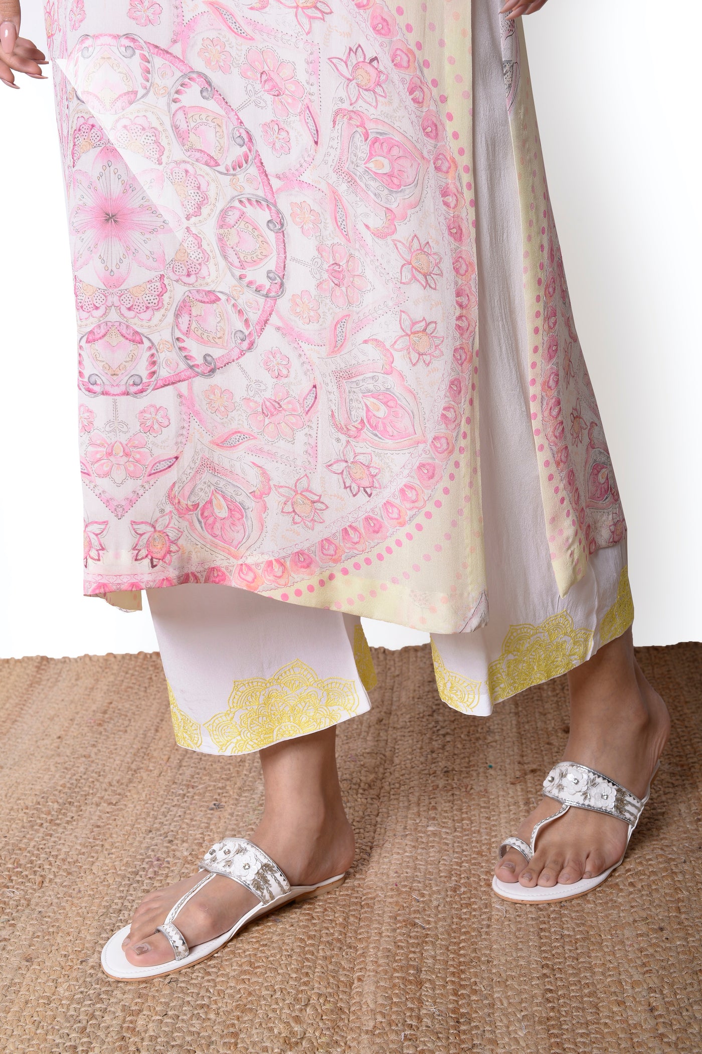 Mandala Pink Kurta Set