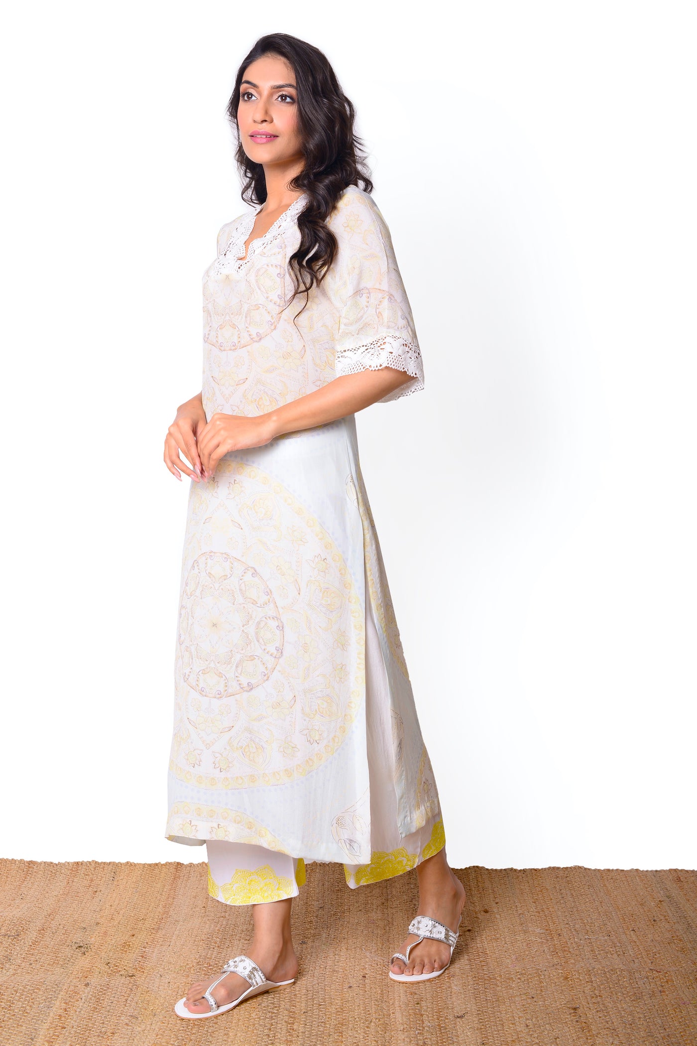 Mandala Aqua Kurta Set